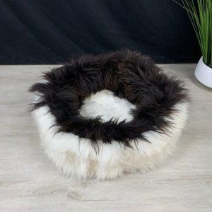 24 inch sheepskin pet bed